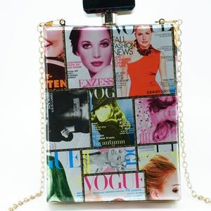 1990s VOGUE Magazine Cover Perfume Vintage Box Bag
